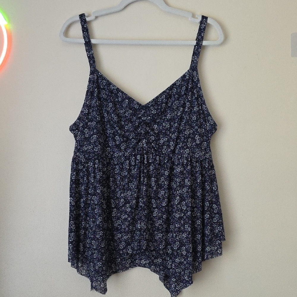 Torrid Navy Floral Camisole Top